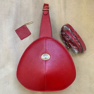 Castillo L’arte Della Pelle Italian Red Purse